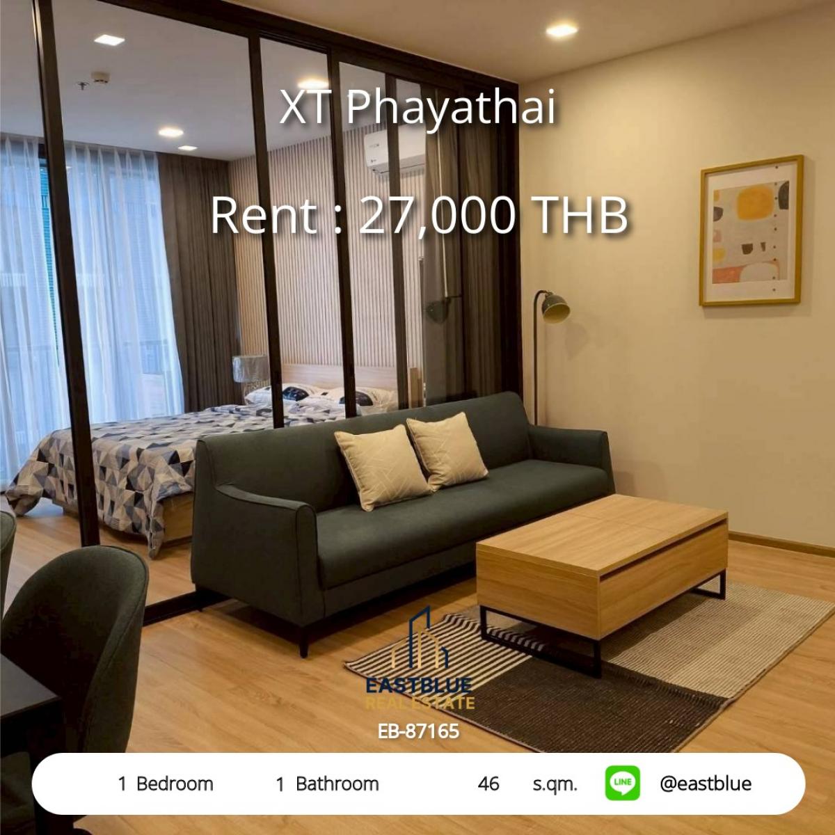 For RentCondoRatchathewi,Phayathai : คอนโดหรู XT Phayathai 1นอน ใกล้ BTS/MRT แค่ 27,000 บาท/เดือน 
ครบทุกสิ่งที่ต้องการ พร้อมสิ่งอำนวยความสะดวกสุดปัง!
