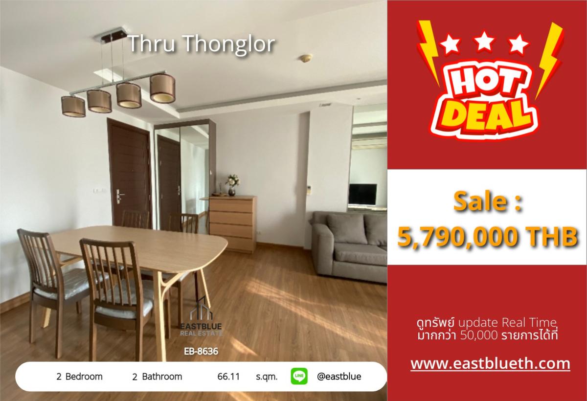 For SaleCondoRama9, Petchburi, RCA : Dream 2-Bed Condo at Thru Thonglor! 
Prime Location & Luxury Amenities Await You!