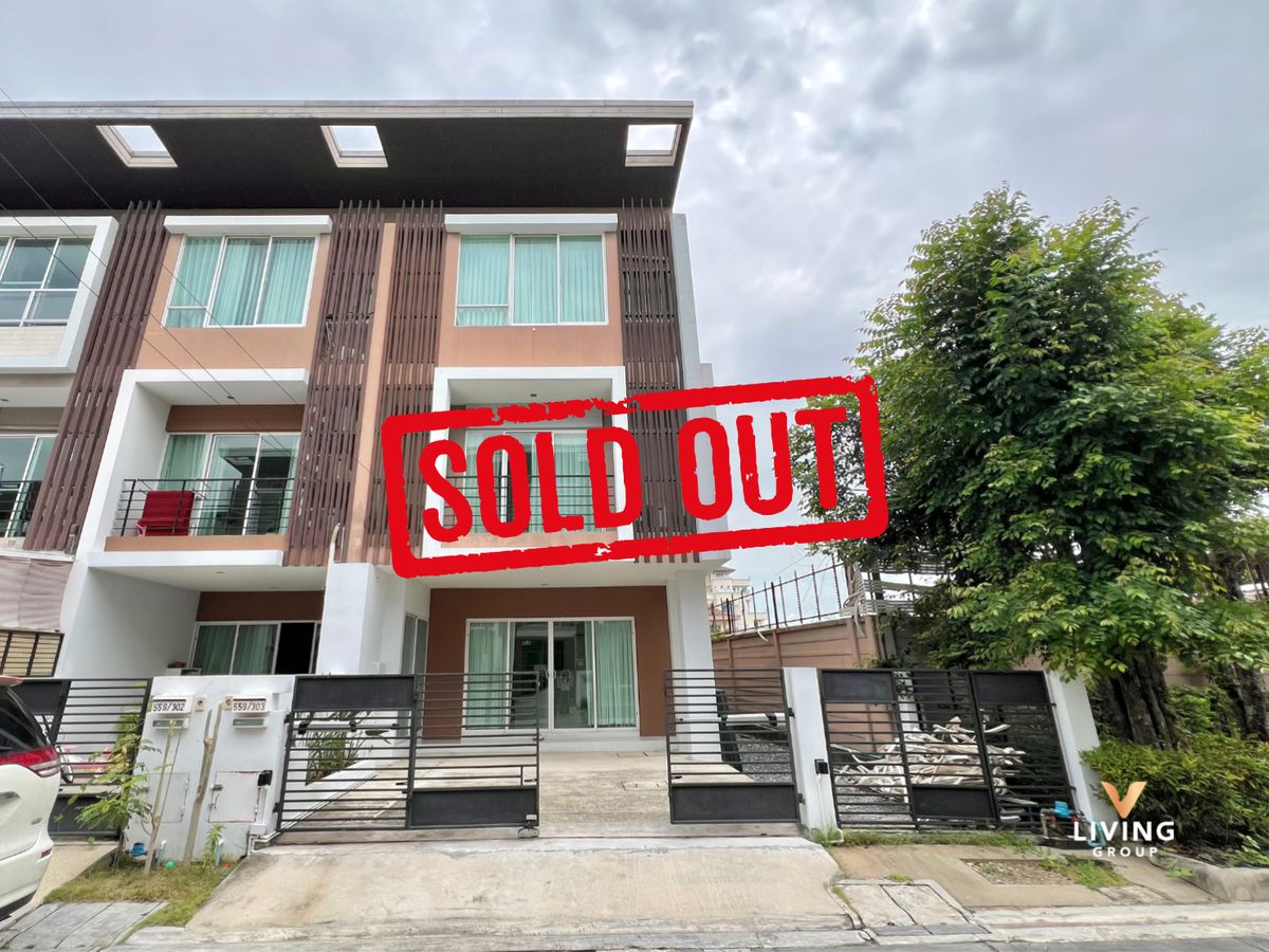 For RentTownhomeRama3 (Riverside),Satupadit : Rent !! 3 -story townhome, Thanapat Green Zone, corner plot !! With furniture 🛌 Soi Nonsi 20, Sathorn Narathiwat, Rama 3