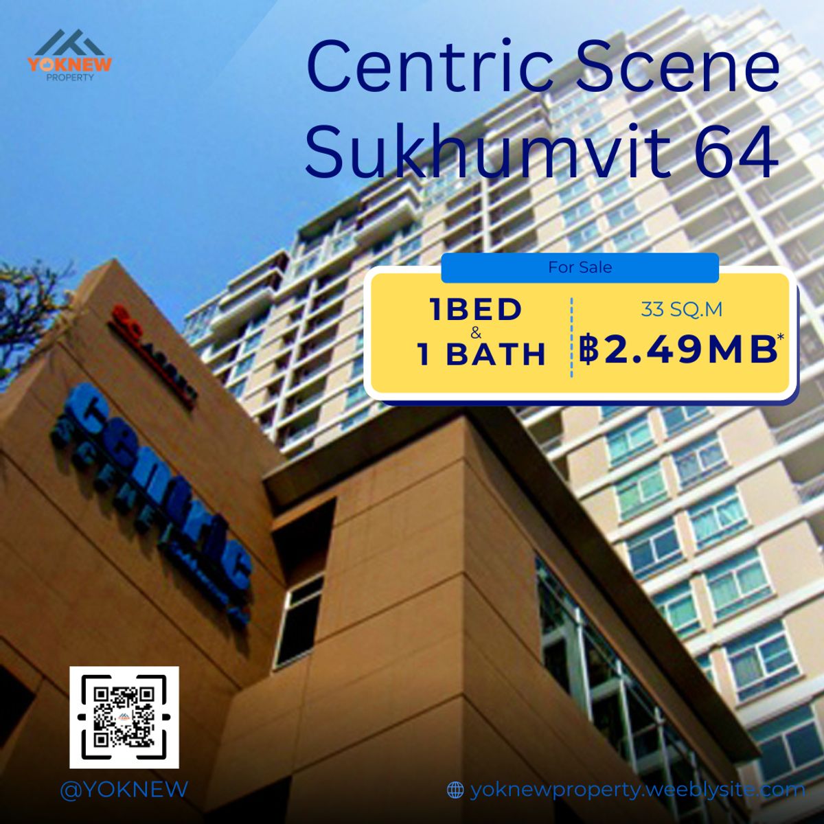 For SaleCondoOnnut, Udomsuk : Centric Scene 64 🚇 Condo is full of good, near BTS Punnawithi