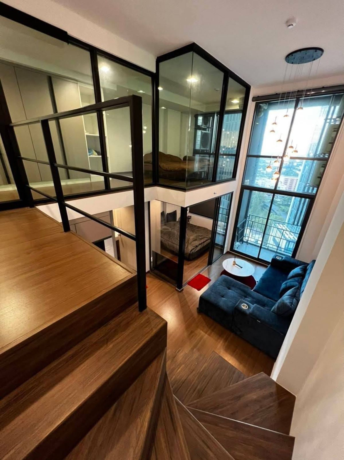 ให้เช่าคอนโดพระราม 9 เพชรบุรีตัดใหม่ RCA : [For Rent] Duplex 2-Bedroom Condo @ IDEO New Rama 9
