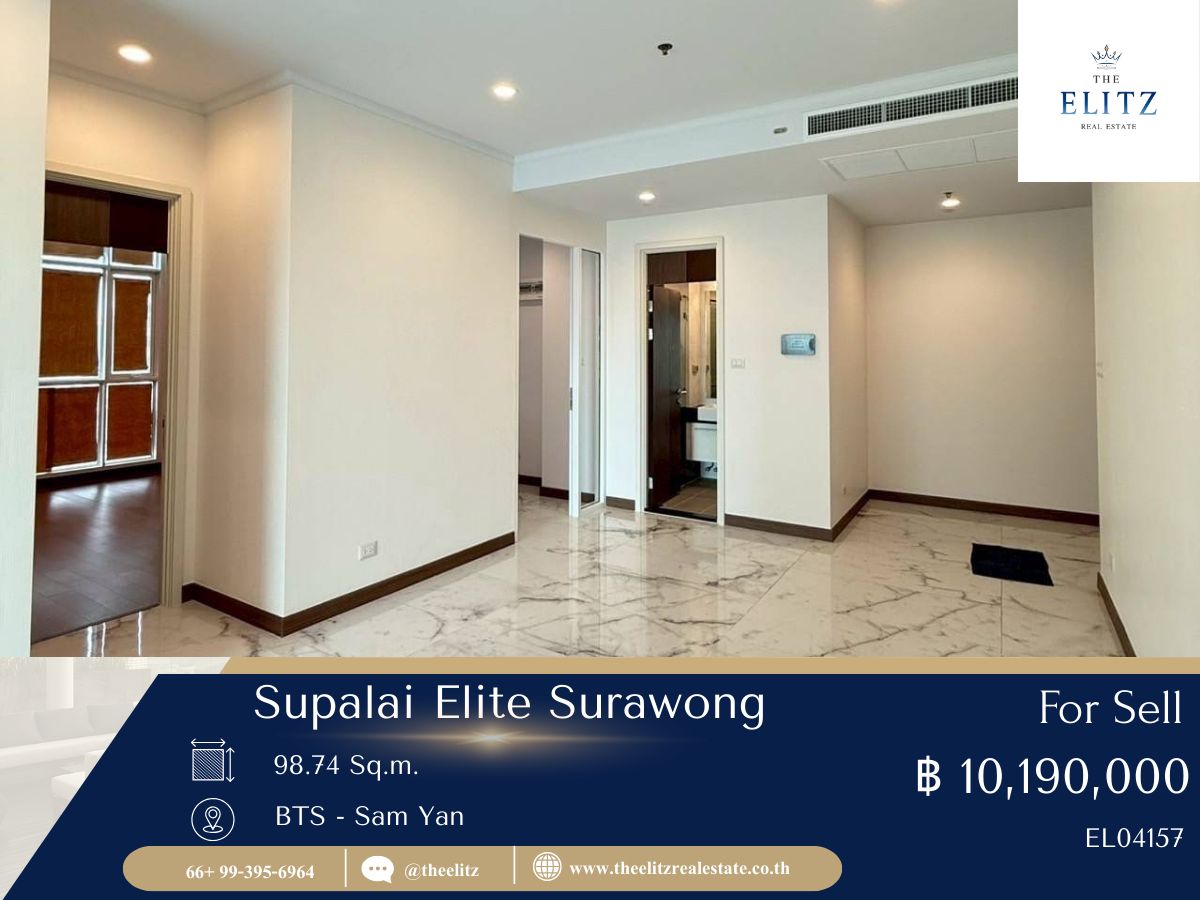 For SaleCondoSilom, Saladaeng, Bangrak : ✨ Special opportunity is here !! Supalai Elite Sureong Rare Unit Room ready for sale immediately ✔