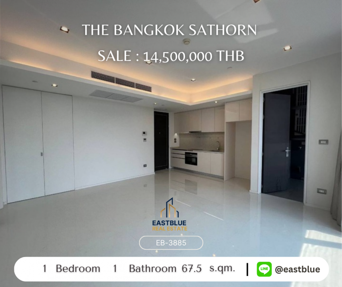 For SaleCondoSathorn, Narathiwat : ราคาจริงรวมค่าใช้จ่ายแล้วทำเลใจกลางสาทร! คอนโดหรู 1 ห้องนอน 67.5 ตร.ม. พร้อมสิ่งอำนวยความสะดวกล้ำยุค 
เดินทางสะดวก BTS สุรศักดิ์ ใกล้โรงเรียนและห้างดัง เพียง 14.5 ล้าน!