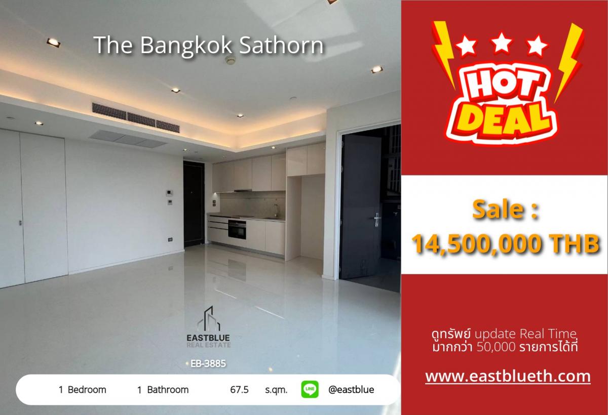ขายคอนโดสาทร นราธิวาส : 28/01/2026, รวมค่าโอนThe Bangkok Sathorn 1 Bed Condo | ใกล้ BTS สุรศักดิ์ ราคา 14.5 ล้าน 
พร้อมสิ่งอำนวยความสะดวกครบ ใจกลางสีลม เดินทางสะดวก!
