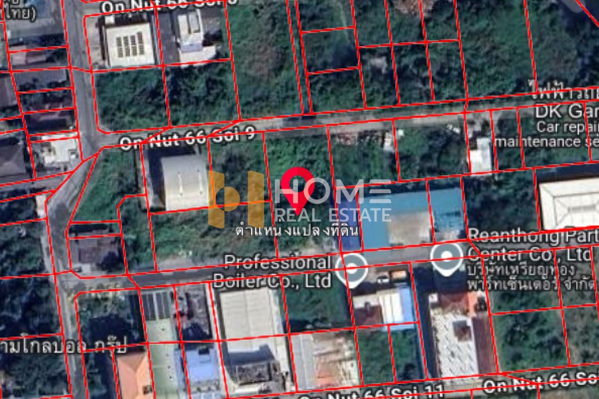 ขายที่ดินอ่อนนุช อุดมสุข : ที่ดินเปล่า 366 ตร.ม. ซอยอ่อนนุช 66  / (ขาย), Vacant land 366 sq.m. Soi On Nut 66 / (FOR SALE) FON095