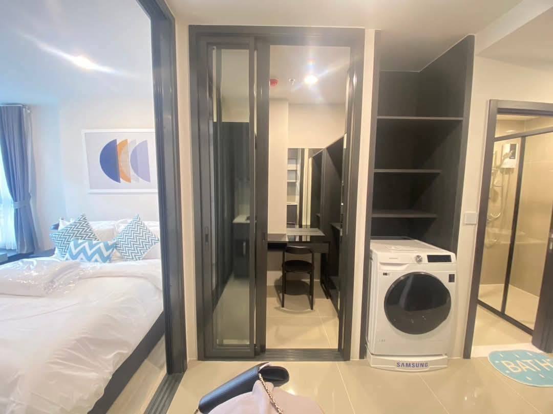 For RentCondoRatchadapisek, Huaikwang, Suttisan : 🔥Urgent for rent🔥XT Huai Khwang, corner room, unblocked view, fully furnished, ready to move in, near MRT Huai Khwang