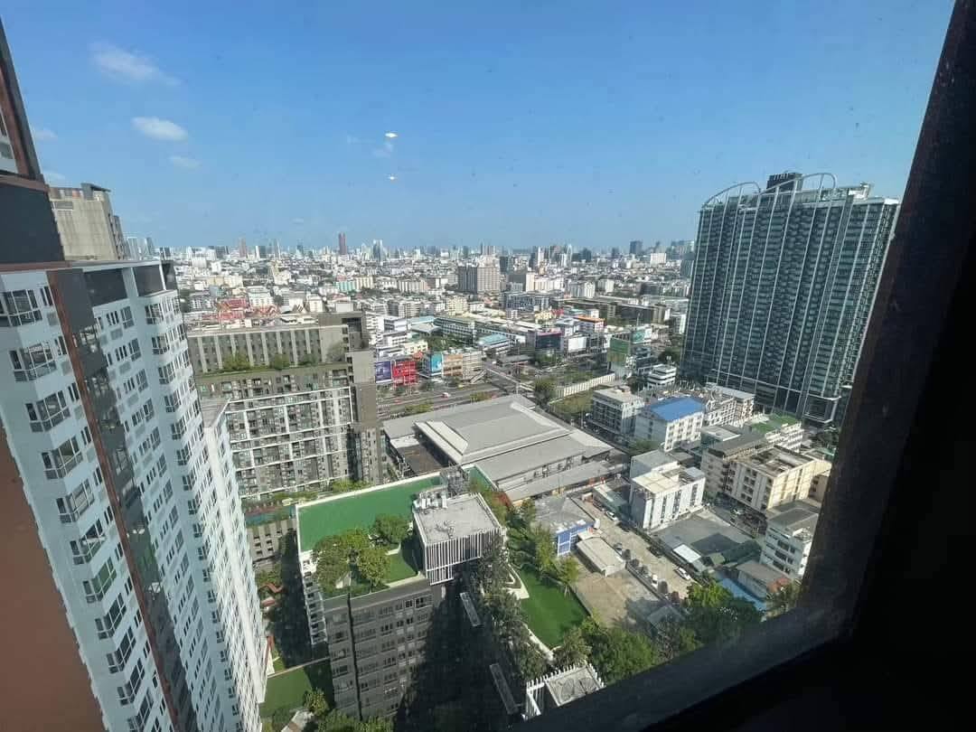 For RentCondoRatchadapisek, Huaikwang, Suttisan : 🔥Urgent for rent🔥XT Huai Khwang, corner room, unblocked view, fully furnished, ready to move in, near MRT Huai Khwang