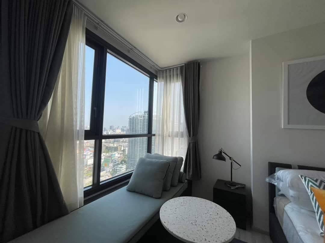 For RentCondoRatchadapisek, Huaikwang, Suttisan : 🔥Urgent for rent🔥XT Huai Khwang, corner room, unblocked view, fully furnished, ready to move in, near MRT Huai Khwang
