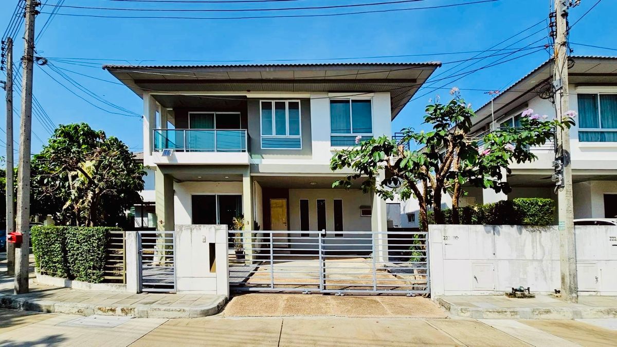 ขายบ้านปทุมธานี รังสิต ธรรมศาสตร์ : ขายบ้านเดี่ยว หลังมุม ฮาบิเทีย บอนด์ ราชพฤกษ์