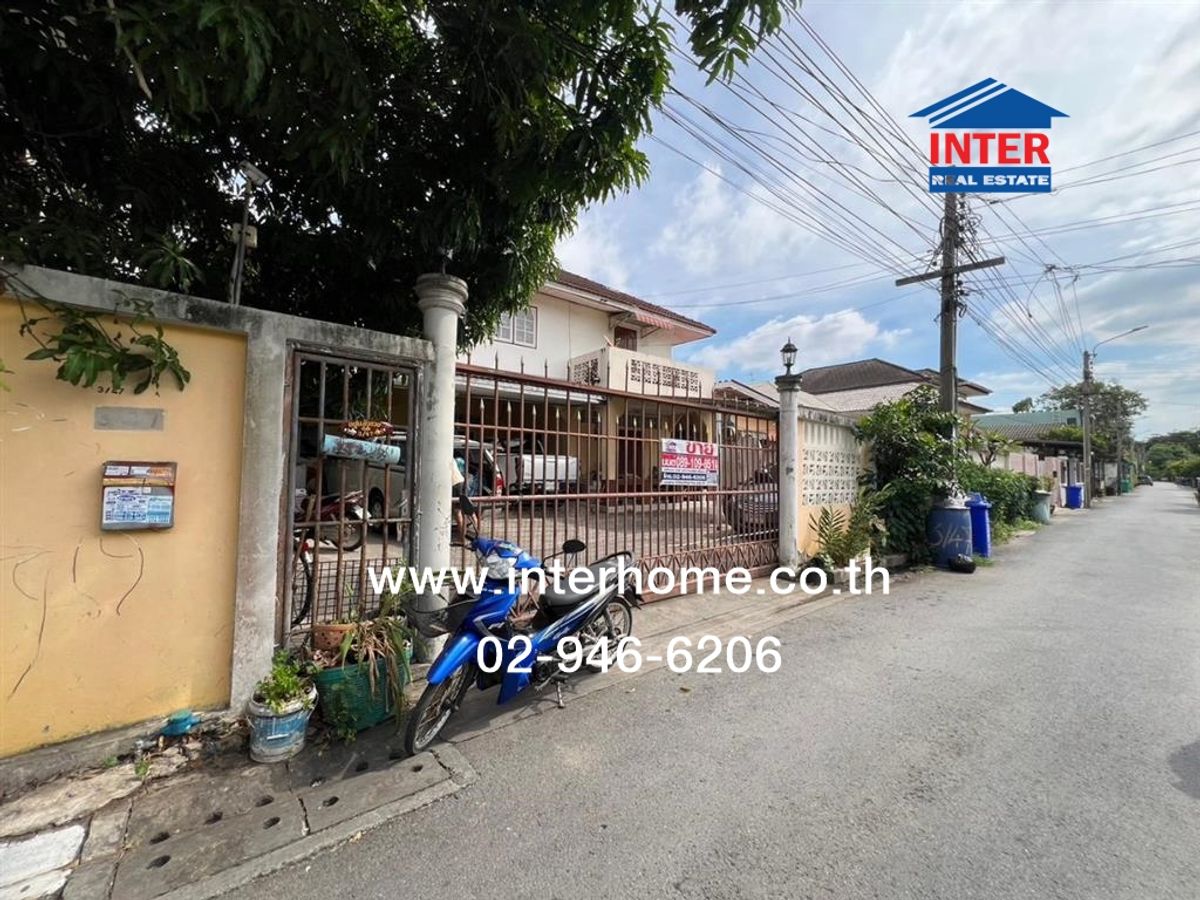 For SaleHousePhutthamonthon, Salaya : 2 storey detached house, 96 sq.w., a detached house, Soi Thawi Watthana 25, Intersection 13, Thawi Watthana Road, Borommaratchachonnani Road, Taling Chan District, Bangkok