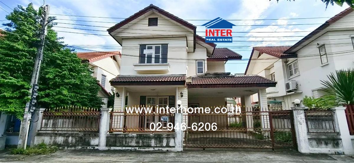 For SaleHouseNonthaburi, Bang Yai, Bangbuathong : 2 storey detached house, 53.1 sq.w. Village, Sucha Village, Kanchanaphisek Road Taling Chan Road-Suphan Buri Bang Bua Thong Nonthaburi