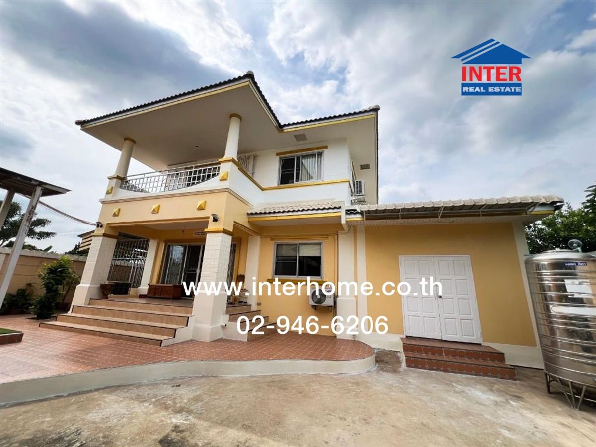 For SaleHousePhutthamonthon, Salaya : Single house+home office 2 floors 170 sq.m., detached house+home office Soi Thawi Watthana 25, Intersection 18-5, Thawi Watthana Road, Borommaratchachonnani Road, Taling Chan District, Bangkok