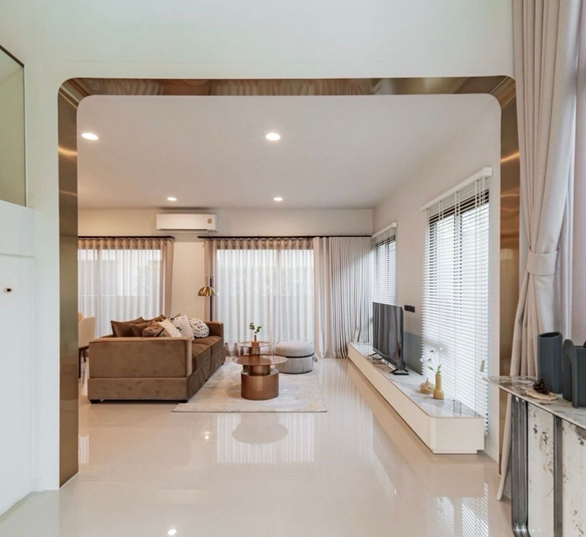 HousePattanakan, Srinakarin : Rent a detached house, Brasiri University, Krungthep Kreetha, beautiful back, ready to be near The Mall Bangkapi. Interested in Atline.@841QLNR