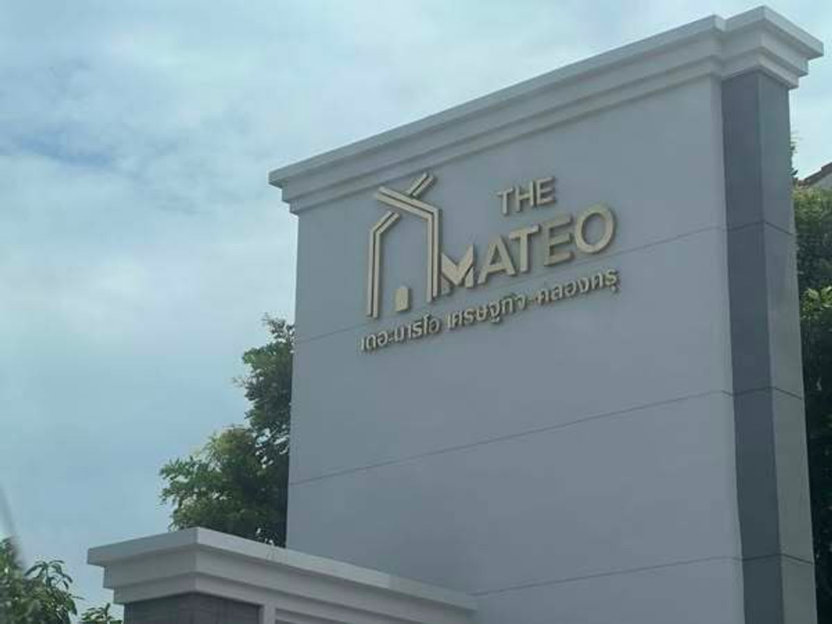 For SaleTownhomeMahachai Samut Sakhon : 2-story townhome for sale, The Matho Economy-Khlong Khru The Mateo Setthakit-Klong Kru