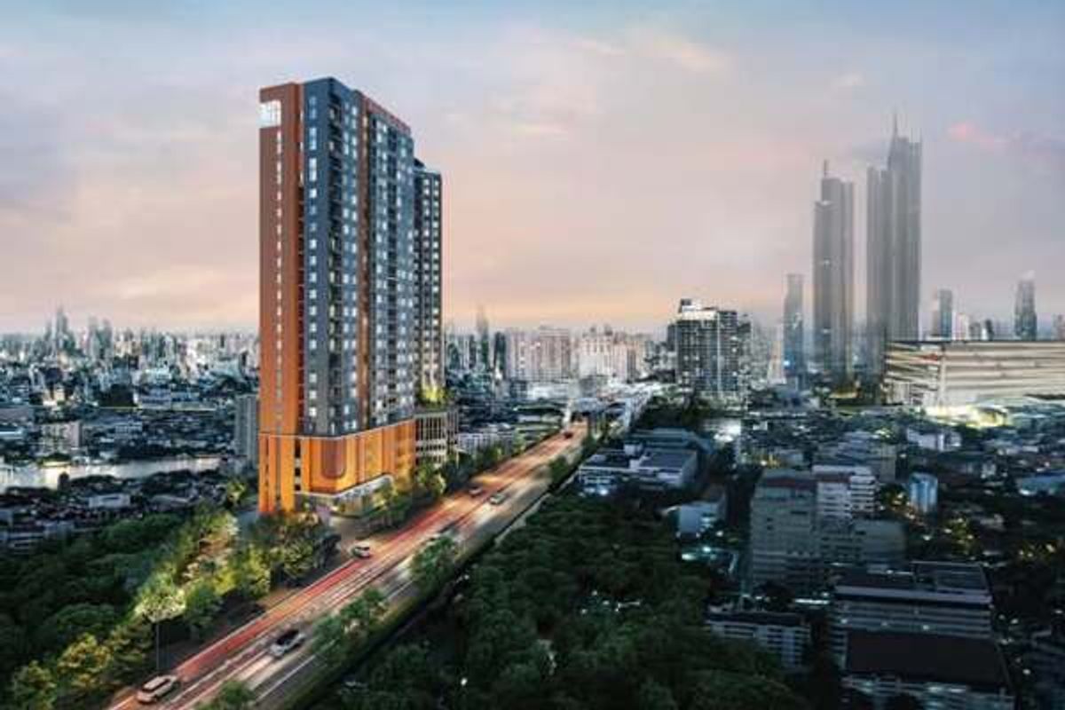 Sale DownCondoSathorn, Narathiwat : Condo corner corner, Chao Phraya River view, 2 sides ✨ Special down payment! Four Season Project, Private Residence (Four by Sansiri)