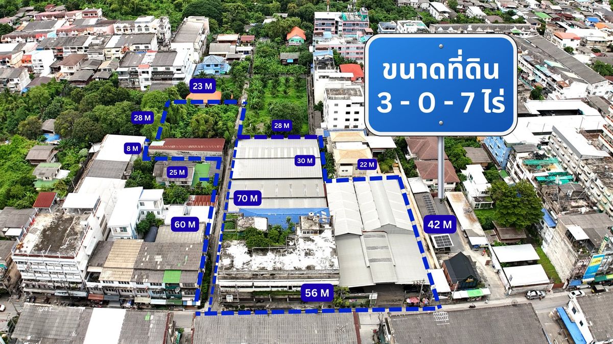 For SaleLandPinklao, Charansanitwong : 🏙️ Large plot of land for sale In the heart of Bangkok near MRT Tha Phra 🚇