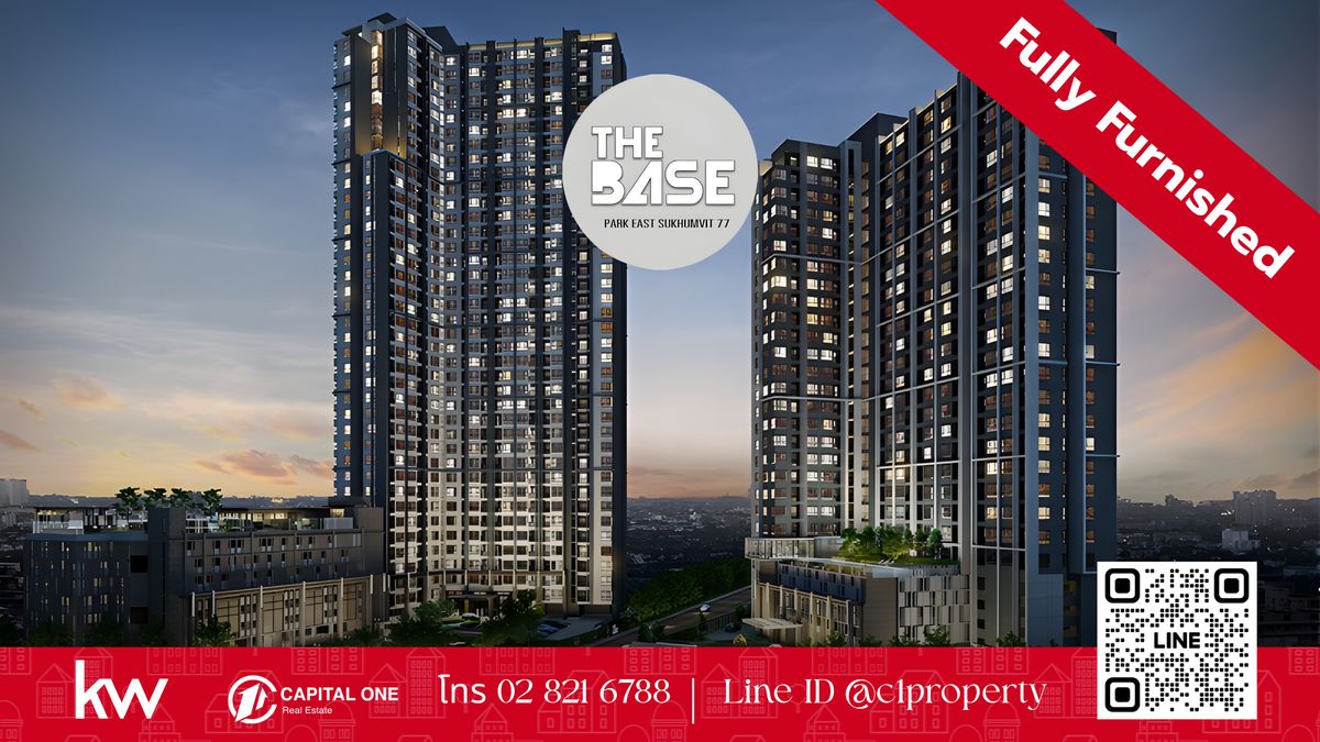 For SaleCondoOnnut, Udomsuk : 🔥 Cheap selling! The Base Park East Sukhumvit 77 condo - Suitable for investment or self -investment.