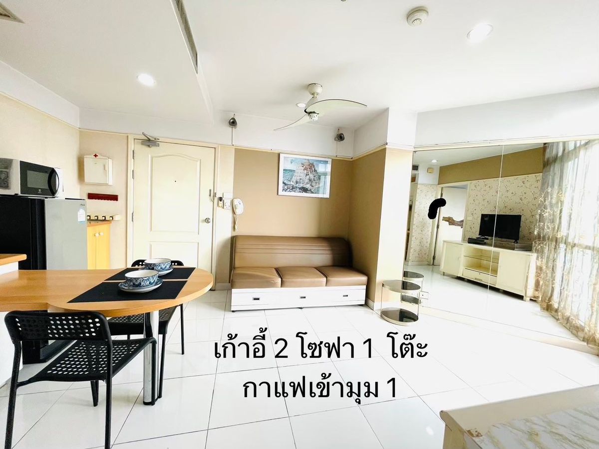 For RentCondoRama3 (Riverside),Satupadit : Rent RR728 Lumpini Water Cliff Rama3. Beautiful room, wide room, complete furniture, Rama 3 zone, ready to enter 10/9/2025.