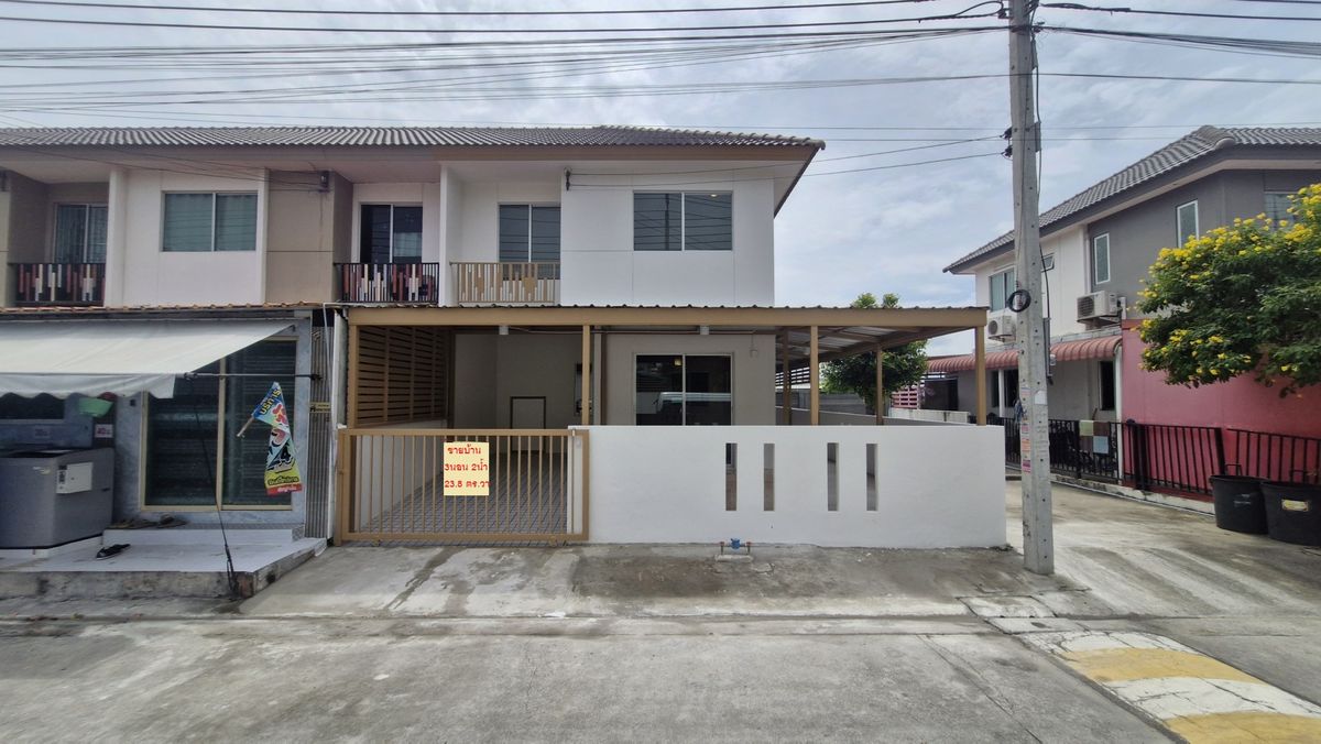ขายทาวน์โฮมสมุทรปราการ สำโรง : ขายทาวน์โฮม 2 ชั้น ม.พฤกษา 104 ต.แพรกษา อ.เมือง จ.สมุทรปราการ