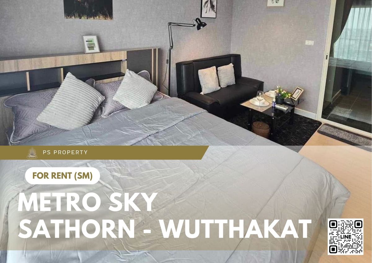 ให้เช่าคอนโดท่าพระ ตลาดพลู วุฒากาศ : ให้เช่า ✨ Metro Sky Sathorn - Wutthakat ✨ เฟอร์นิเจอร์ และ เครื่องใช้ไฟฟ้าครบ ใกล้ BTS วุฒากาศ