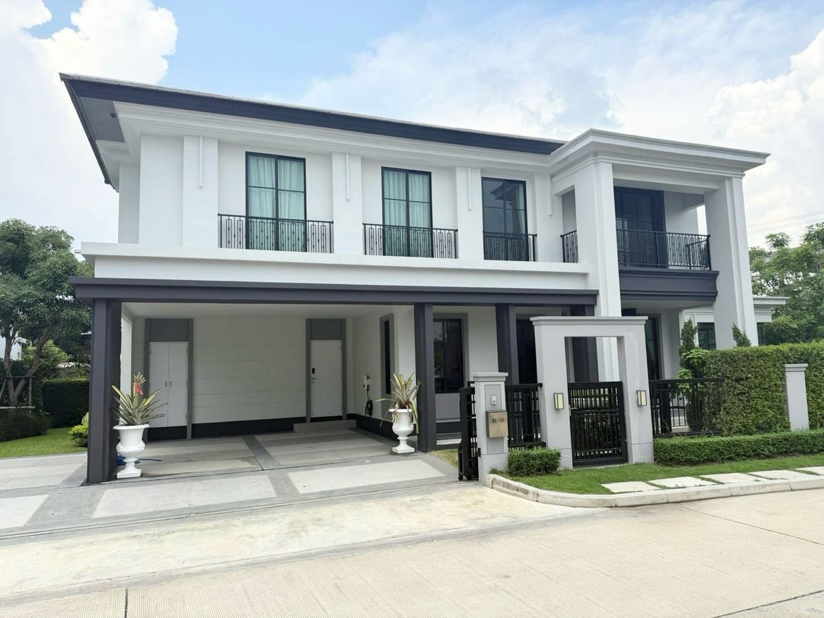 For SaleHouseChaengwatana, Muangthong : 2 storey detached house for sale, 1 to Setthasiri Chaengwattana - Prachachuen 2 project, 2 convertible corners