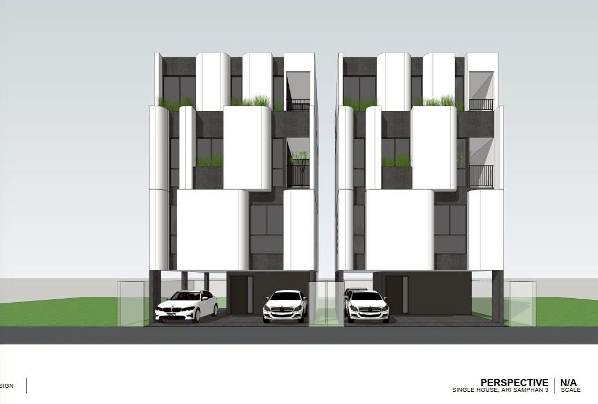 For SaleTownhomeAri,Anusaowaree : Selling a 4 -story townhome with private elevator to Roof Top - Rare Item in Ari area.