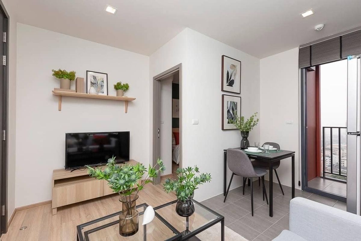 For SaleCondoRama9, Petchburi, RCA : Complete beautiful room Full view of the DPO ⭐The Base Garden Rama 9