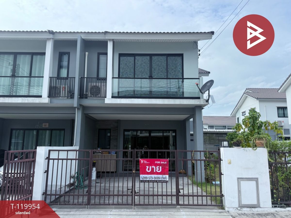 For SaleSriracha Laem Chabang Ban Bueng : Twin house for sale, Bliss Sriracha-Borwin Village, Chon Buri