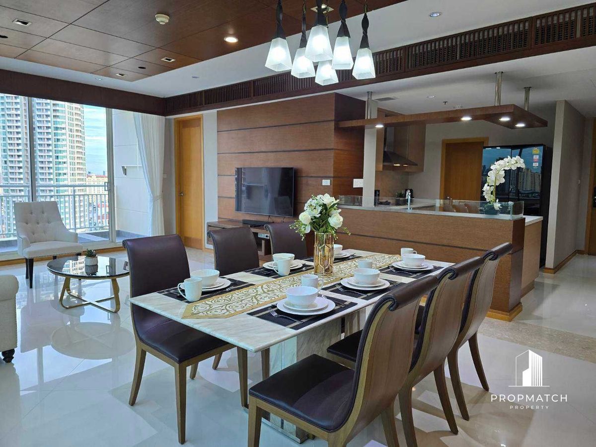 For RentCondoSathorn, Narathiwat : ✨Flash Deal ✨The Empire Place Sathorn (3BED 3BATH 157SQM.) Completely decorated !! Only 95,000 baht per month Tel.0981315848 @PropMatch