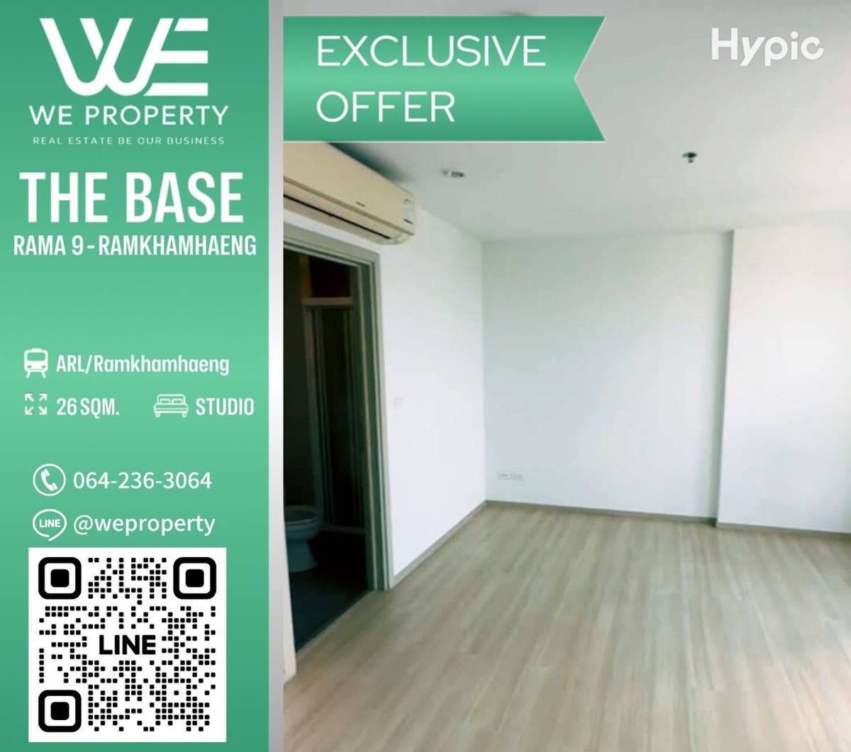 For SaleCondoRama9, Petchburi, RCA : High-class room, beautiful view, good price !! ⭐The Base Rama 9-Ramkhamhaeng