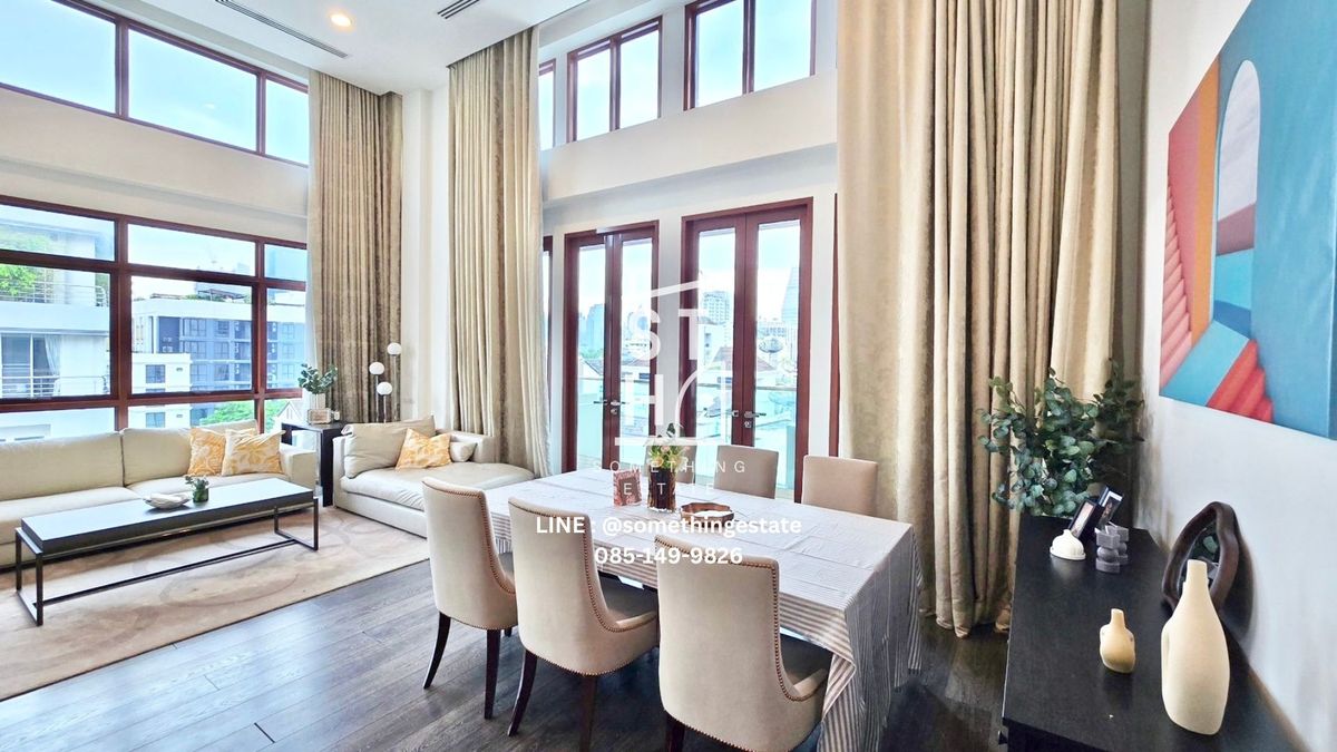 ให้เช่าคอนโดวิทยุ ชิดลม หลังสวน : 3Bedroom 193sqm. with maid room near BTS Ploenchit, Fully Equipped