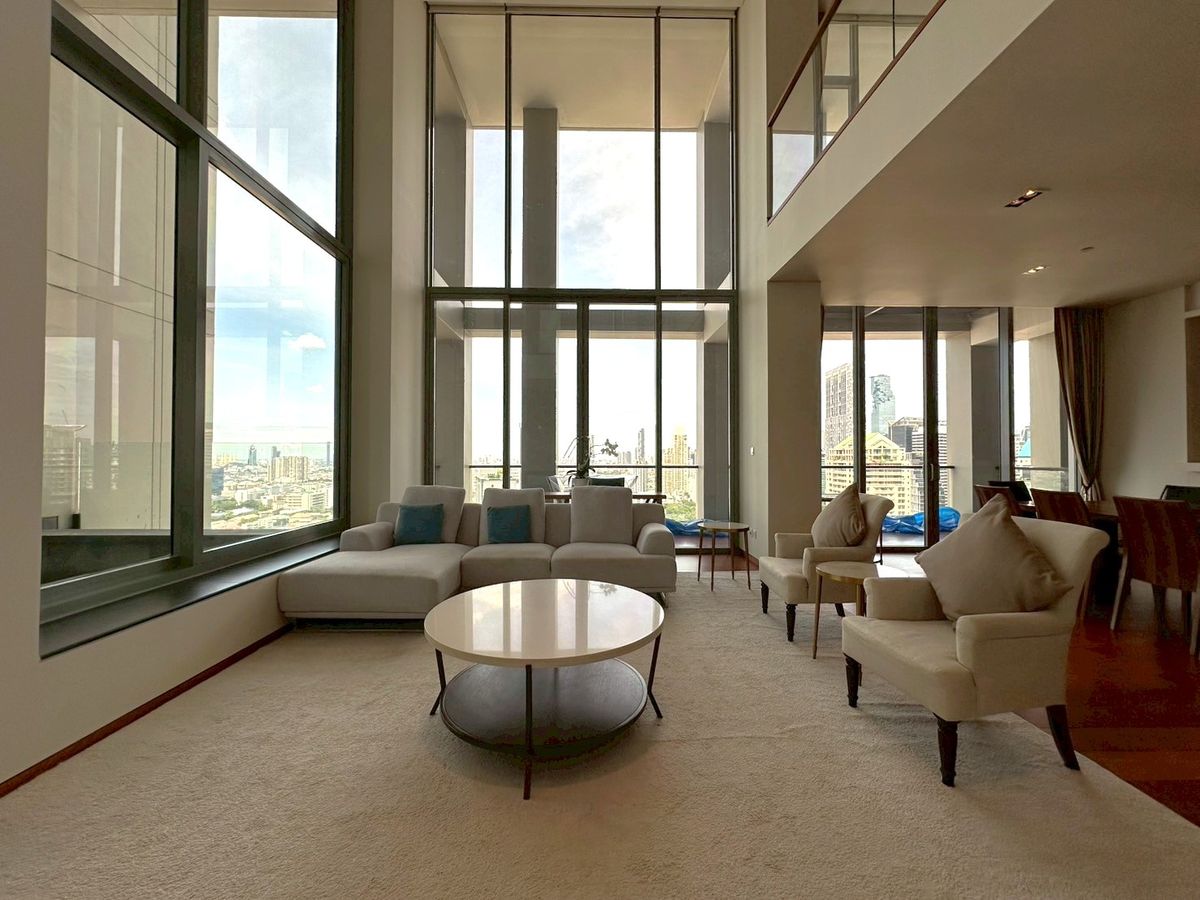For RentCondoSathorn, Narathiwat : 🌟 Sukhothai Residence – Luxury Duplex Condo, Spacious 345 sq.m., 3 Bedrooms, 4 Bathrooms, Fully Furnished with Complete Furniture, Private Swimming Pool, Newly Renovated, Prime Location Near Lumphini MRT