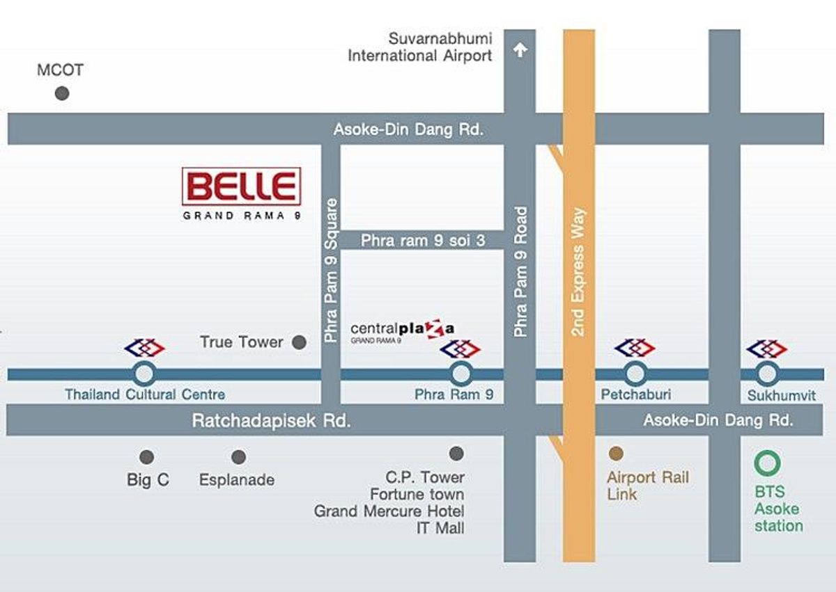 ขายคอนโดพระราม 9 เพชรบุรีตัดใหม่ RCA : พร้อมขาย Belle Grand Rama 9 วิวสระว่ายน้ำ 