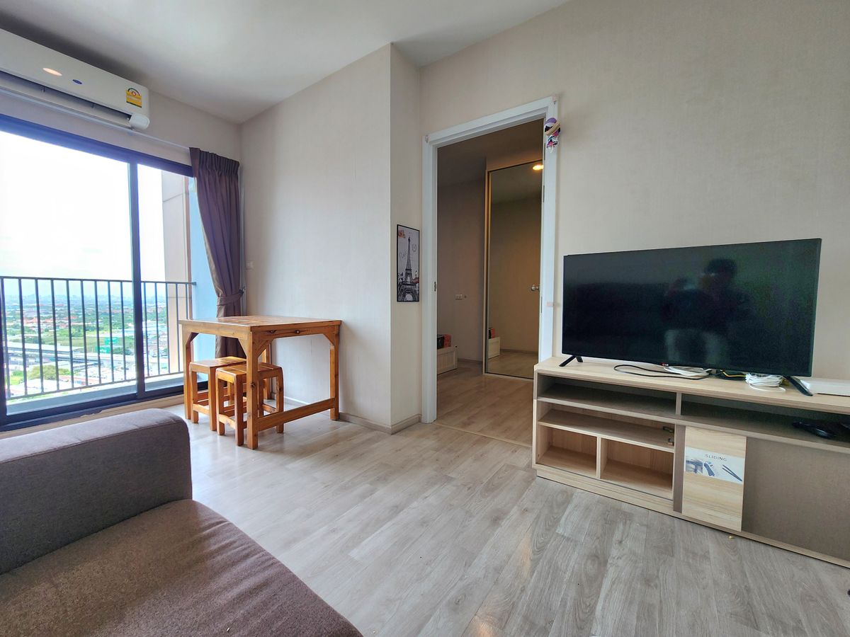 For RentCondoNonthaburi, Bang Yai, Bangbuathong : The room is ready. ** The room is empty. With furniture and electrical appliances ** for rent, plum, Central Phase 1 !! Real room picture !! East view Morning sunny, SN490.78