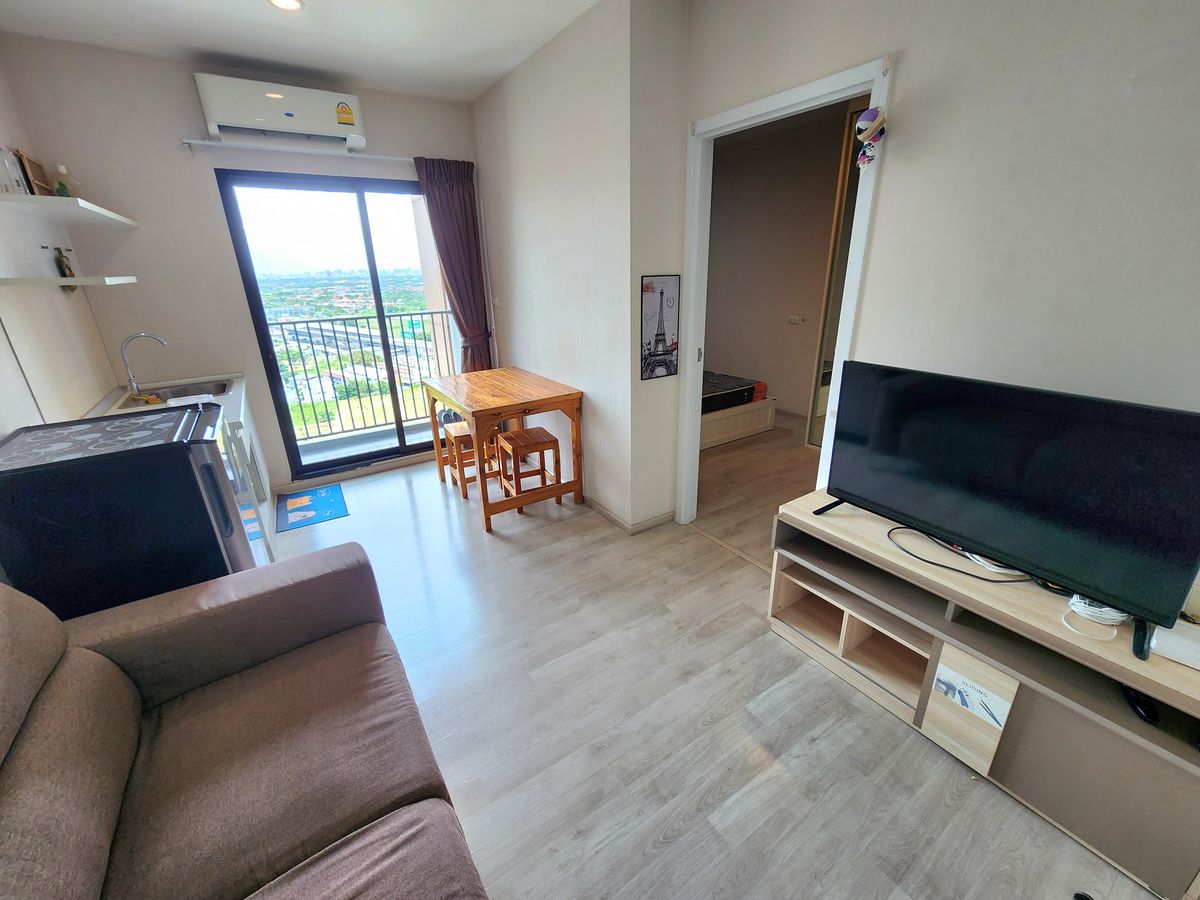 For RentCondoNonthaburi, Bang Yai, Bangbuathong : The room is ready. ** The room is empty. With furniture and electrical appliances ** for rent, plum, Central Phase 1 !! Real room picture !! East view Morning sunny, SN490.78