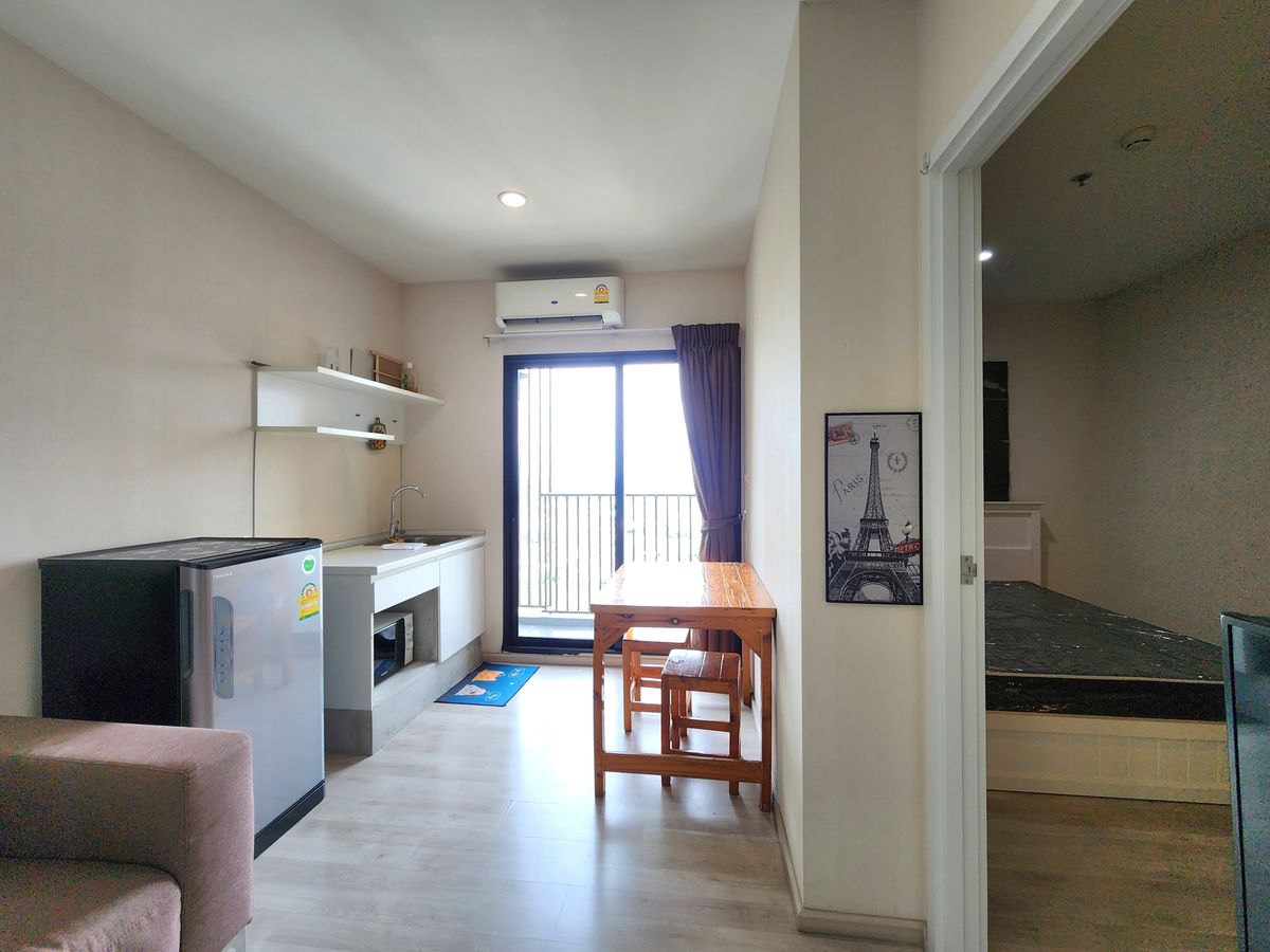 For RentCondoNonthaburi, Bang Yai, Bangbuathong : The room is ready. ** The room is empty. With furniture and electrical appliances ** for rent, plum, Central Phase 1 !! Real room picture !! East view Morning sunny, SN490.78