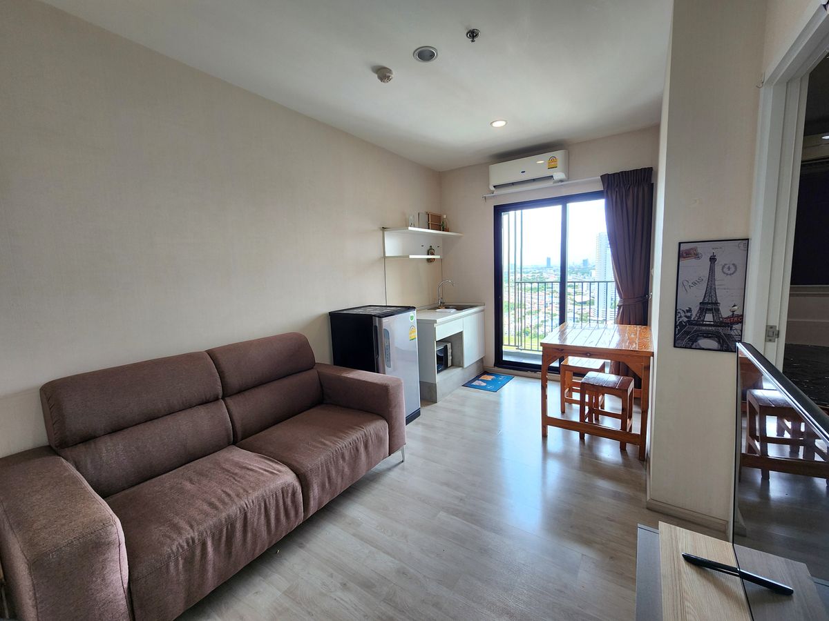 For RentCondoNonthaburi, Bang Yai, Bangbuathong : The room is ready. ** The room is empty. With furniture and electrical appliances ** for rent, plum, Central Phase 1 !! Real room picture !! East view Morning sunny, SN490.78