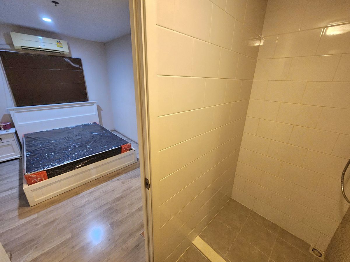 For RentCondoNonthaburi, Bang Yai, Bangbuathong : The room is ready. ** The room is empty. With furniture and electrical appliances ** for rent, plum, Central Phase 1 !! Real room picture !! East view Morning sunny, SN490.78