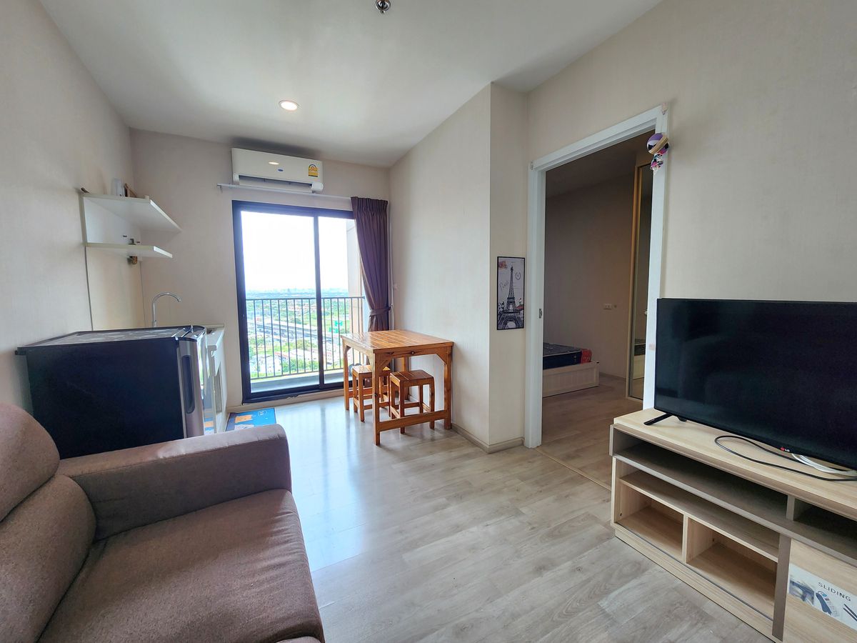 For RentCondoNonthaburi, Bang Yai, Bangbuathong : The room is ready. ** The room is empty. With furniture and electrical appliances ** for rent, plum, Central Phase 1 !! Real room picture !! East view Morning sunny, SN490.78