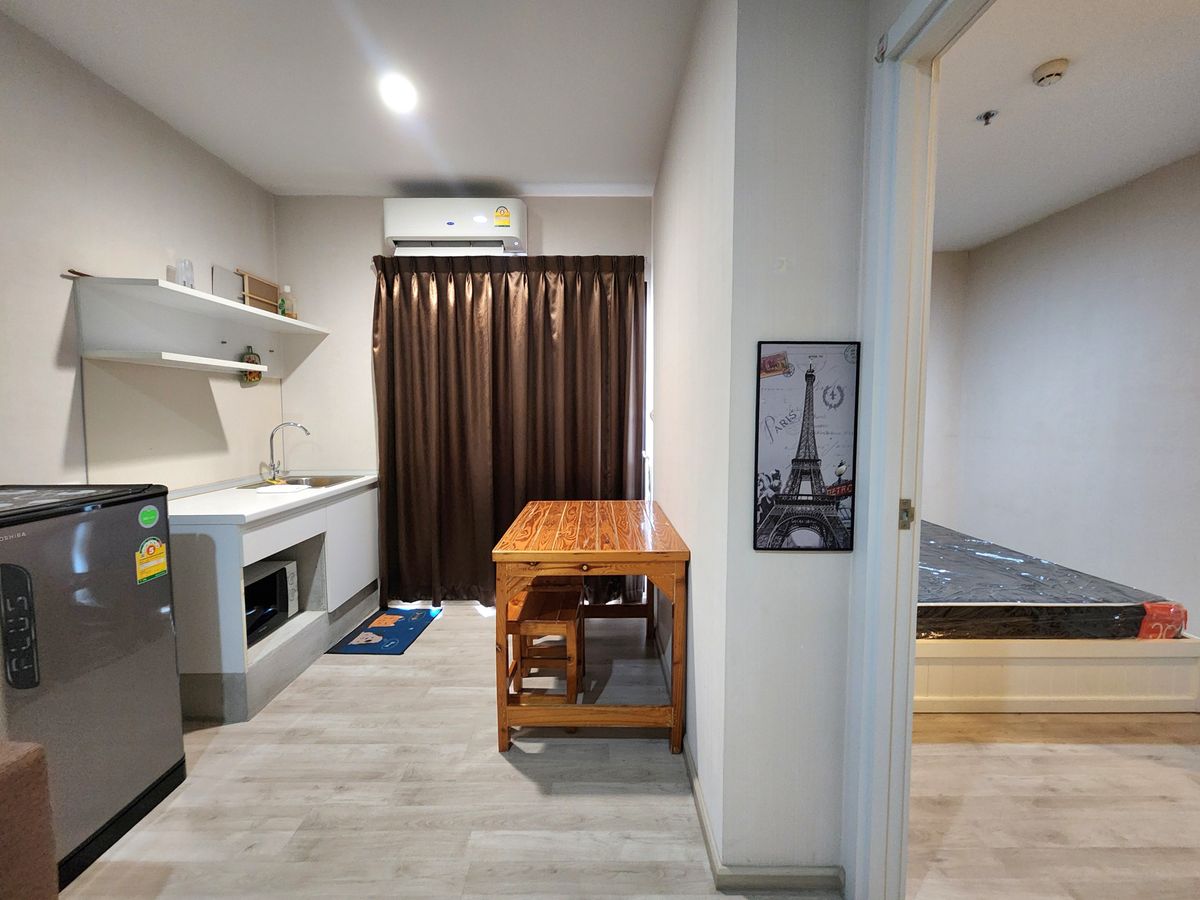 For RentCondoNonthaburi, Bang Yai, Bangbuathong : The room is ready. ** The room is empty. With furniture and electrical appliances ** for rent, plum, Central Phase 1 !! Real room picture !! East view Morning sunny, SN490.78