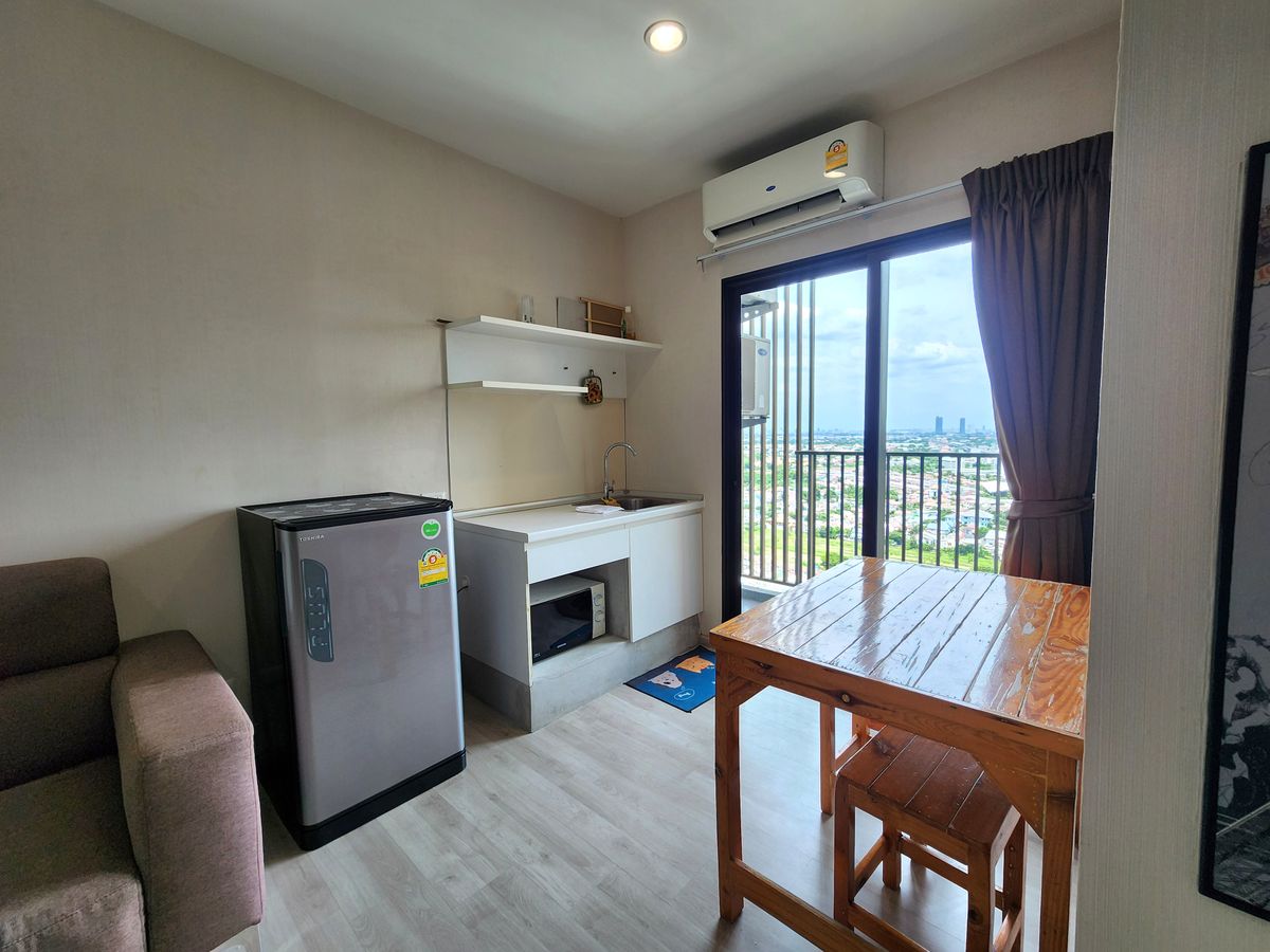 For RentCondoNonthaburi, Bang Yai, Bangbuathong : The room is ready. ** The room is empty. With furniture and electrical appliances ** for rent, plum, Central Phase 1 !! Real room picture !! East view Morning sunny, SN490.78