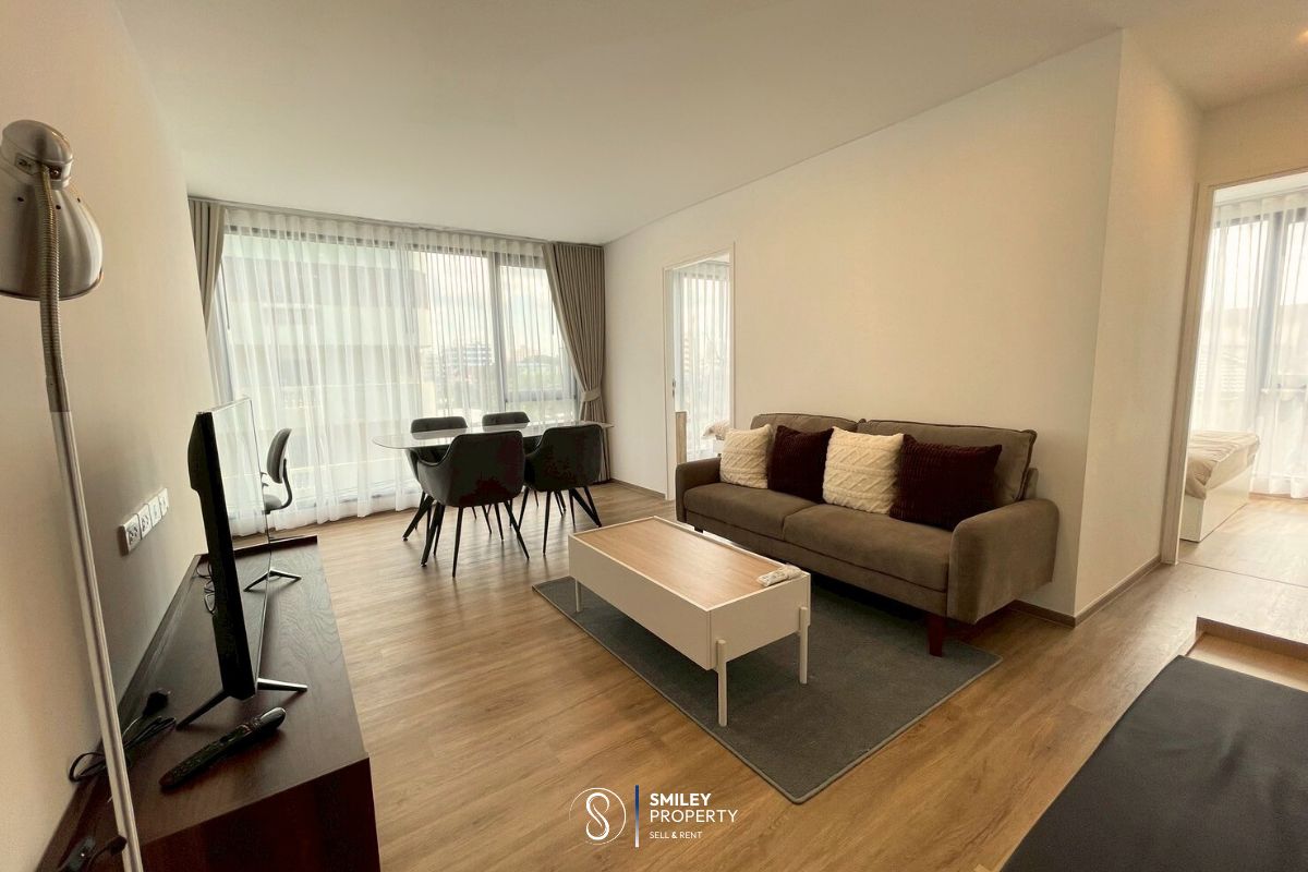 ให้เช่าคอนโดรัชดา ห้วยขวาง :  Cybiq Ratchada 32 (ไซบิค รัชดา 32) Ready to Move In | พร้อมเข้าอยู่ ต้นเดือนกันยายนนี้ 🛏️ Room Details | รายละเอียดห้อง ▫️ 2 Bedrooms  ▫️ Size 46 Sq.m.