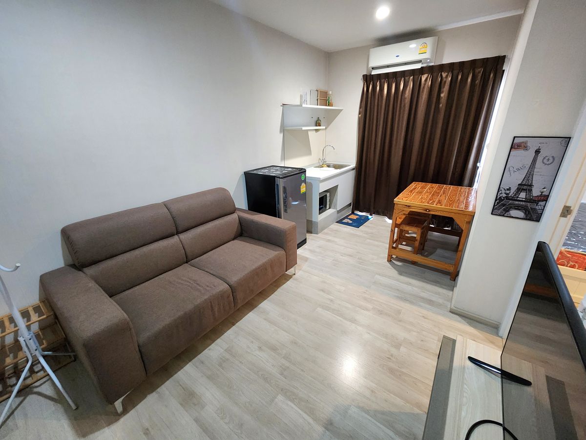 For RentCondoNonthaburi, Bang Yai, Bangbuathong : The room is ready. ** The room is empty. With furniture and electrical appliances ** for rent, plum, Central Phase 1 !! Real room picture !! East view Morning sunny, SN490.78