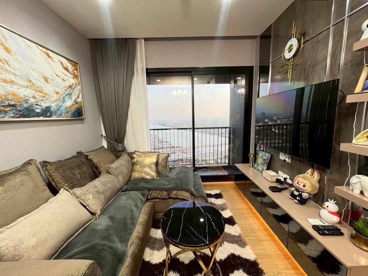 For RentCondoRattanathibet, Sanambinna : For sale-rent The Politan Rive 2 bedtime, 2 water, 2 parking 🎁 Full gift (hundreds of thousands of baht)