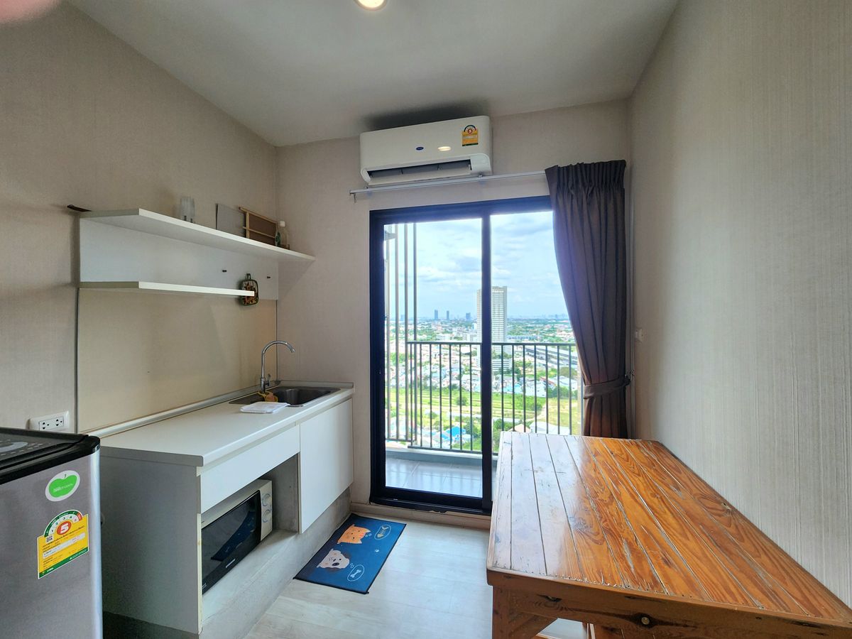 For RentCondoNonthaburi, Bang Yai, Bangbuathong : The room is ready. ** The room is empty. With furniture and electrical appliances ** for rent, plum, Central Phase 1 !! Real room picture !! East view Morning sunny, SN490.78