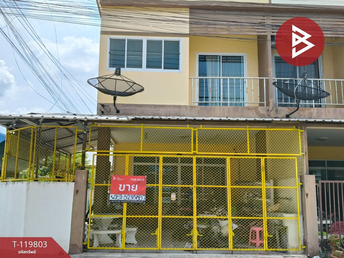 For SaleTownhomePattaya, Bangsaen, Chonburi : Townhouse for sale, S. Thaweesup, Phanat Nikhom, Chon Buri