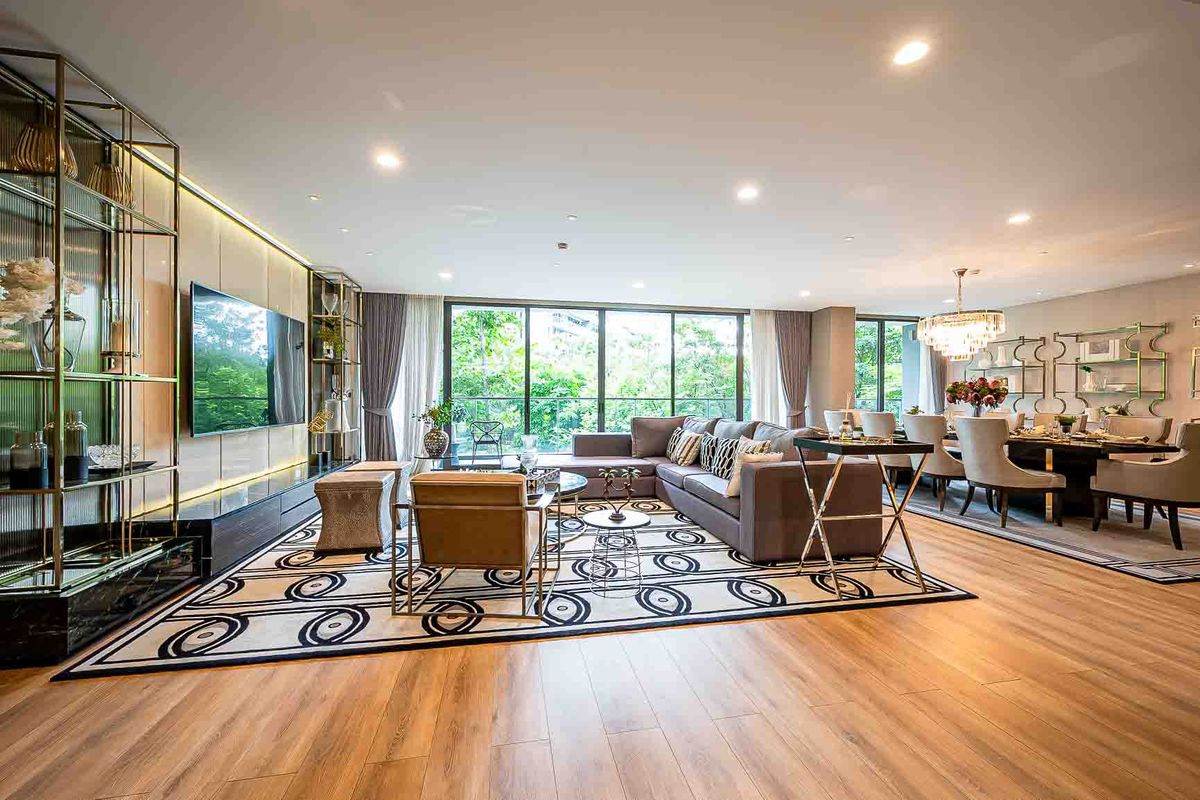 ให้เช่าคอนโดอ่อนนุช อุดมสุข : 🌿 Park Court Sukhumvit 77 🌿 ห้องแต่งสวย เฟอร์ครบ 🛏 3 ห้องนอน 5 ห้องน้ำ 285 ตร.ม ใกล้ BTS On Nut