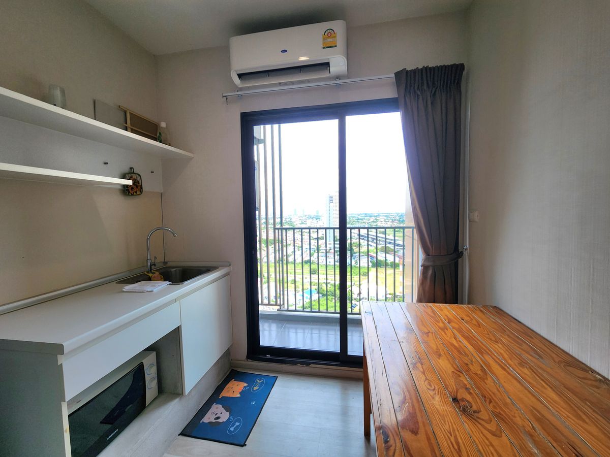 For RentCondoNonthaburi, Bang Yai, Bangbuathong : The room is ready. ** The room is empty. With furniture and electrical appliances ** for rent, plum, Central Phase 1 !! Real room picture !! East view Morning sunny, SN490.78