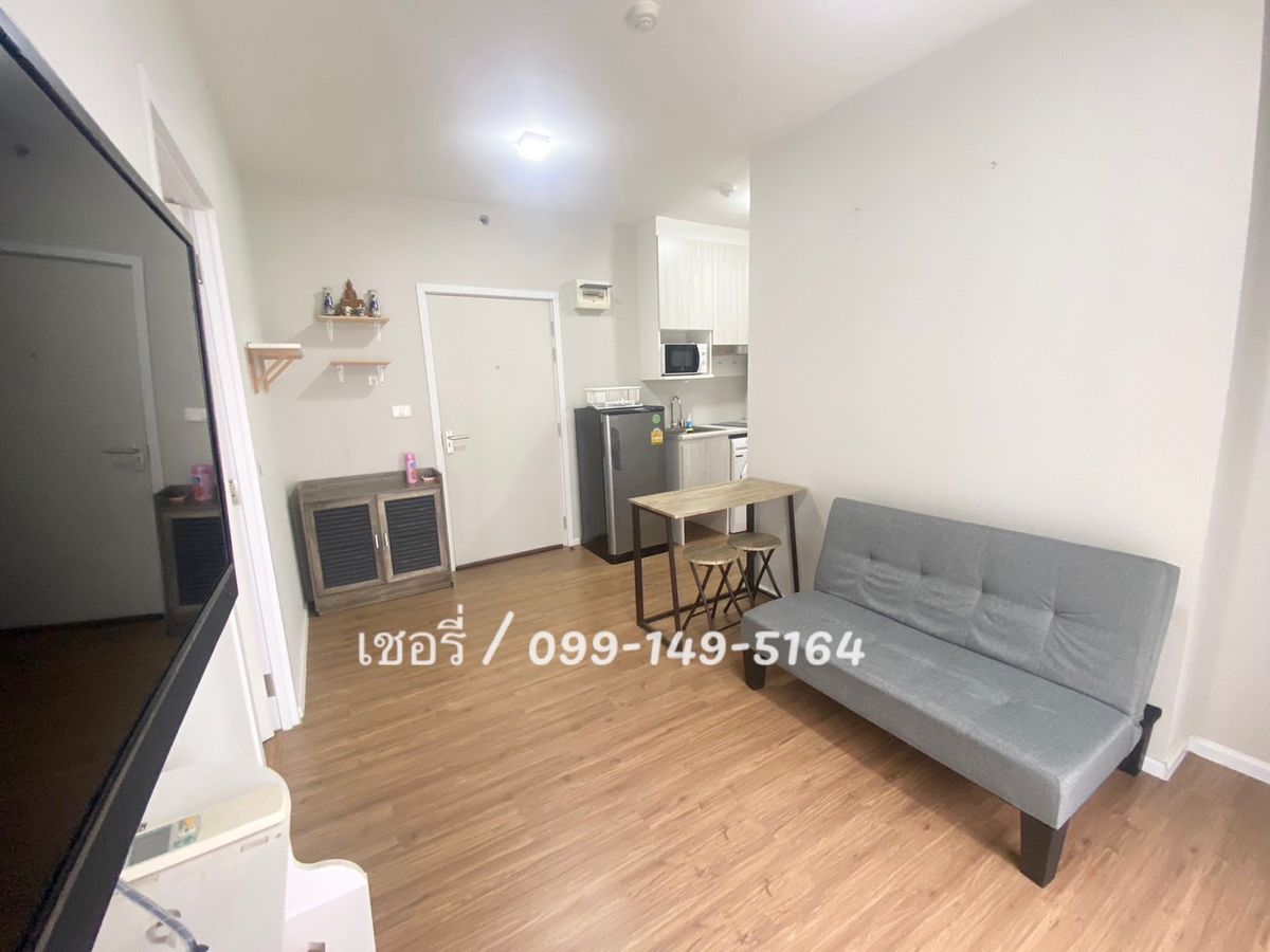 For RentCondoSamut Prakan,Samrong : Rent/Condo for sale, Notting Hill Sukhumvit-PRAKSA, large corner room with furniture Electrical appliances, good air, near BTS, Praeksa 800 meters, near Robinson Department Store Near the Black Market / Call 099-149-5164