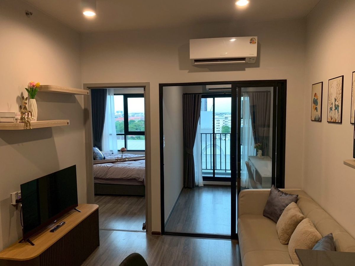 For RentCondoSeri Thai, Ramkhamhaeng Nida : For rent ✨ Ideo Ramkhamhaeng - Lam Sali Station ✨ Fully furnished and equipped, near MRT Lam Sali